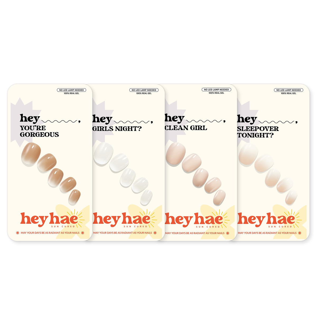 heyhae Semi Gel Nail Strips bundle packaging