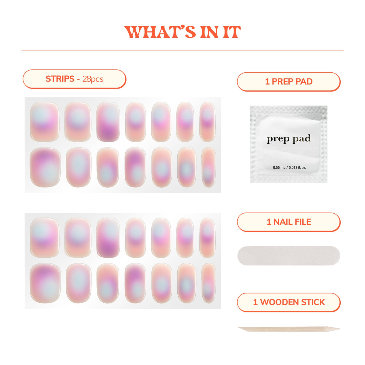 heyhae Semi Gel Nail Strips in a lifestyle scene