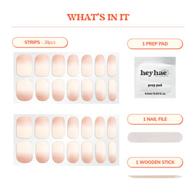 heyhae Semi Gel Nail Strips in various colours