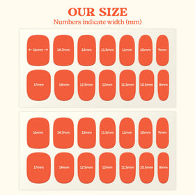 heyhae Semi Gel Nail Strips showing easy fit on nails