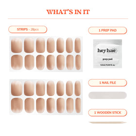 heyhae Semi Gel Nail Strips with multiple designs