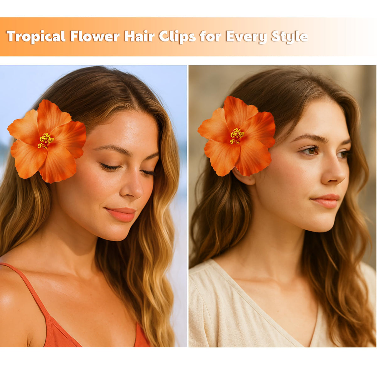 Heyiminy flower hair clips packaging