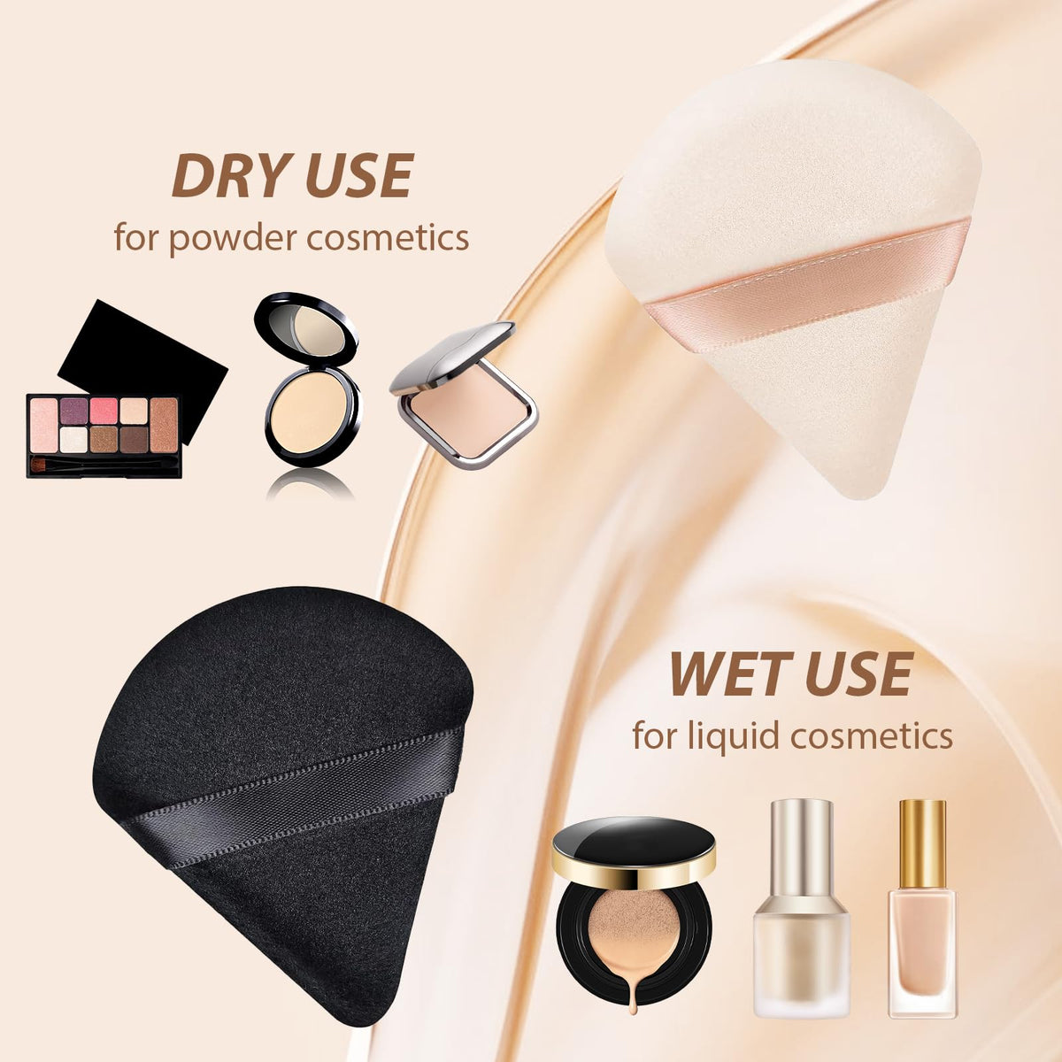 HEYMKGO travel bag for makeup brushes open view