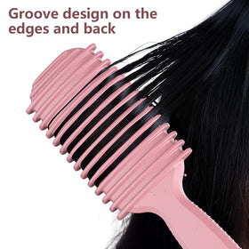 HEZ Curl Defining Brush Set in use on curly hair