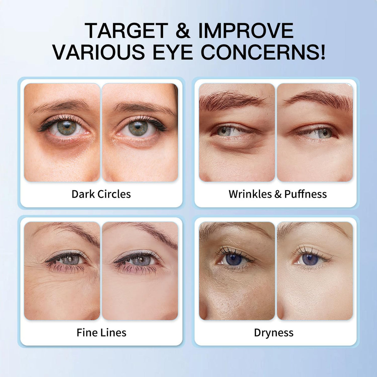 HGTG Eye Serum being applied under the eye