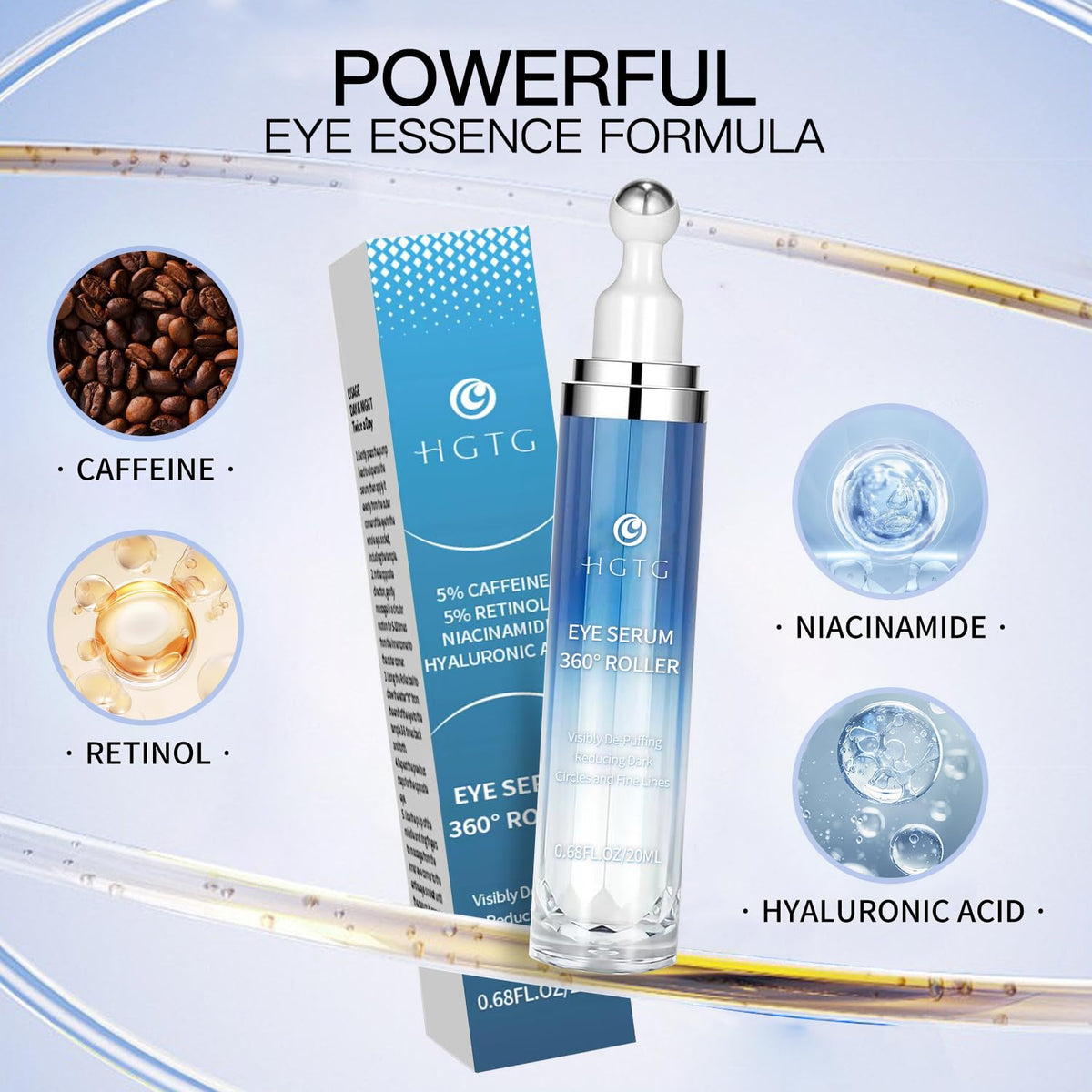 HGTG Eye Serum on a bathroom counter