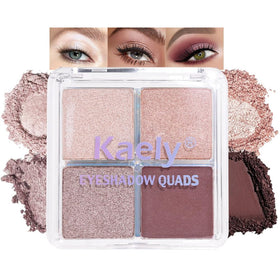 HHLTOH 4-Colour Shimmer Eyeshadow Palette front view with shades