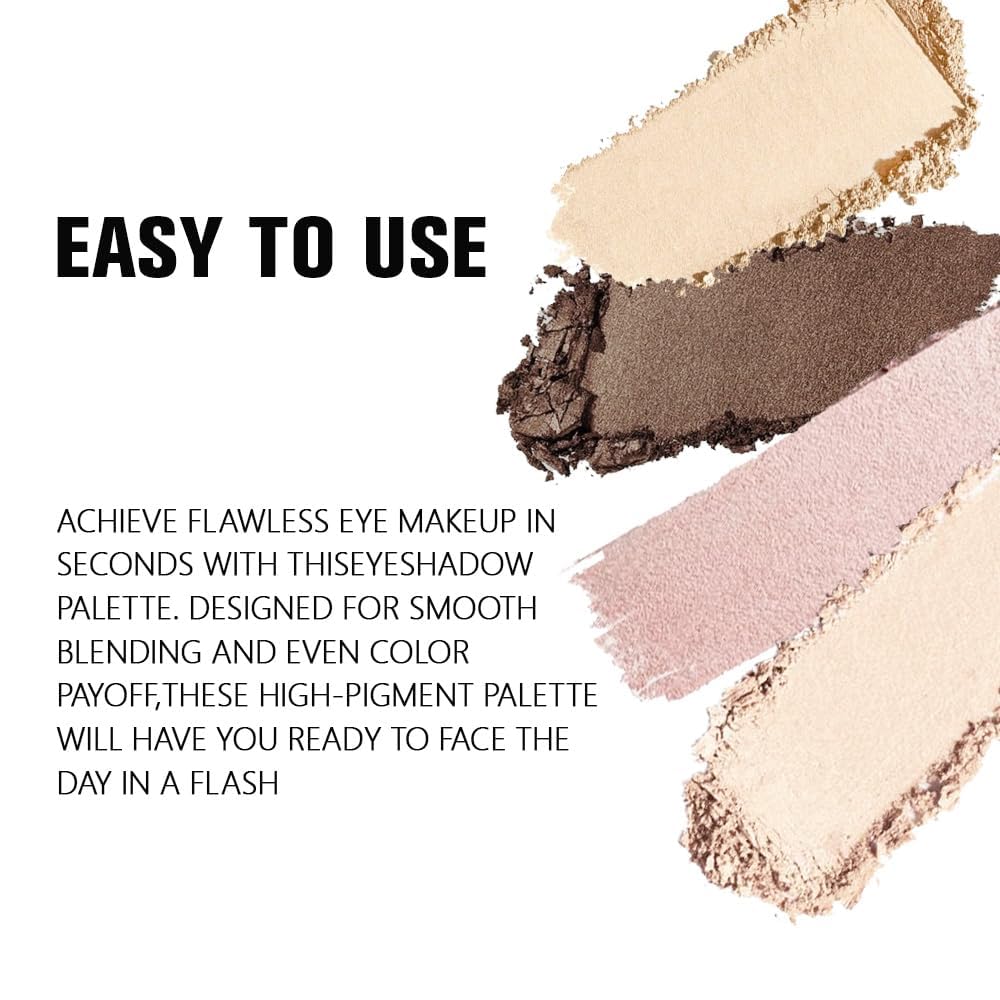 HHLTOH eyeshadow palette featuring dark brown and off-yellow shades