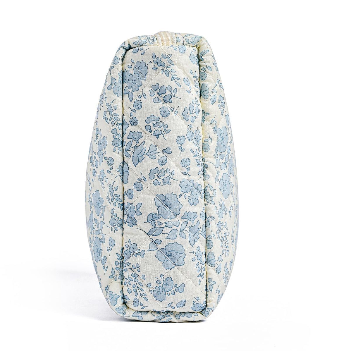 HHQQWZ Makeup Bag side view highlighting zipper detail