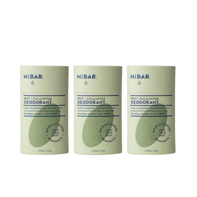 HIBAR Eucalyptus & Mint Deodorant 3 Pack front view
