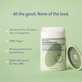 HIBAR Eucalyptus & Mint Deodorant packaging details