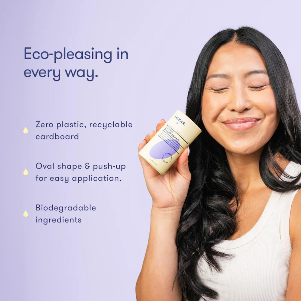 HIBAR Lavender & Jasmine Sensitive Deodorant packaging