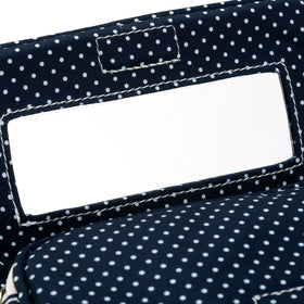 Hibilog makeup bag side view showcasing compact size
