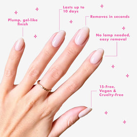 Hibiscus shade from Olive & June Long Lasting Nail Polish Set