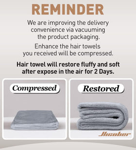 Hicober Microfiber Hair Towel Wrap in a spa setting