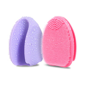 HIEERBUS Silicone Face Scrubber front view in pink