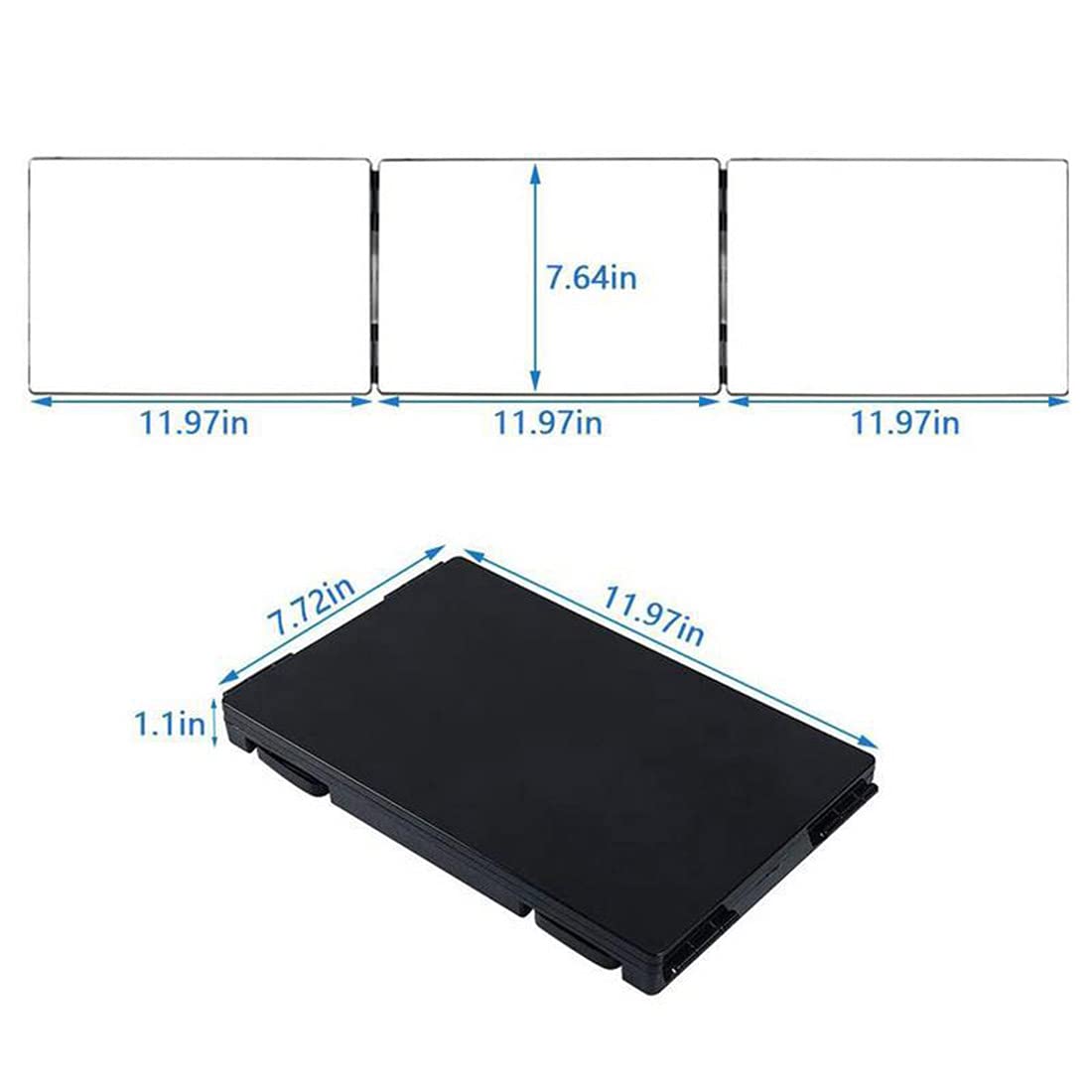 HIEEY 3 Way Mirror compact design for travel