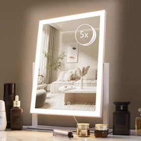 HIEEY Lighted Makeup Mirror front view with LED lights