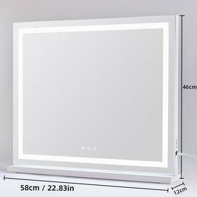 HIEEY Lighted Makeup Mirror with 5X magnification detail