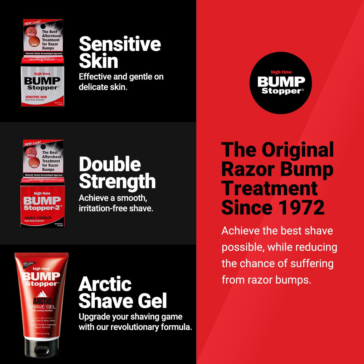 High Time Bump Stopper 2 Double Strength Ingrown Hair Cream 0.5 OZ tube