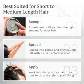 Highland Glacial Hair Clay Pomade in lifestyle setting