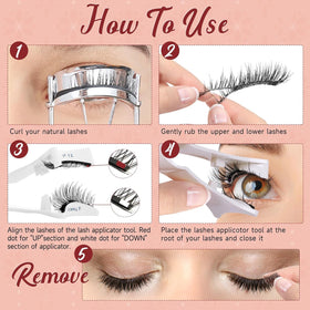 Higu clace magnetic eyelash kit packaging front view