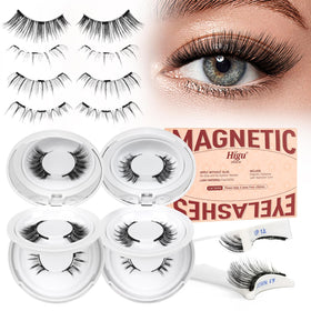Higu clace Magnetic Eyelash Kit with 4 pairs and applicators