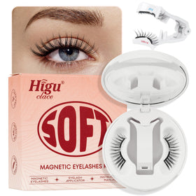 Higu clace Magnetic Eyelash Kit with applicator and mirror