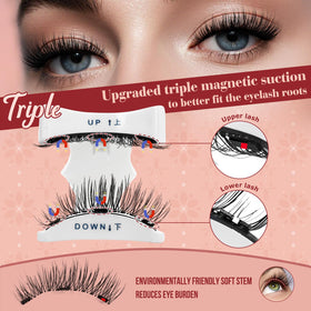 Higu clace magnetic eyelashes in a lifestyle setting