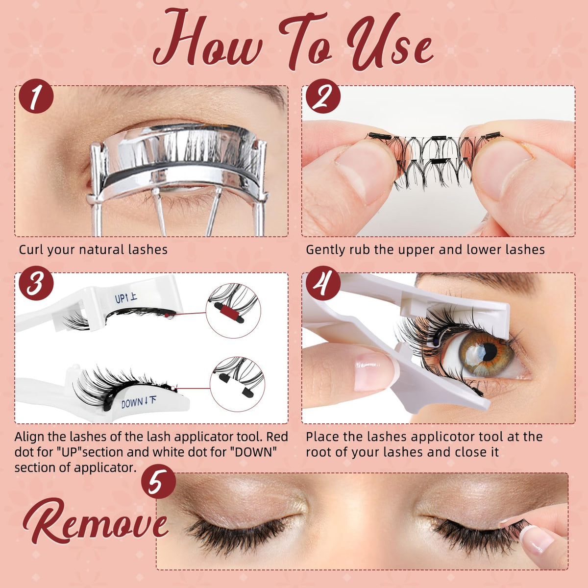 Higu clace magnetic eyelashes in a lifestyle setting