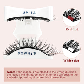 Higu clace magnetic eyelashes kit instruction sheet