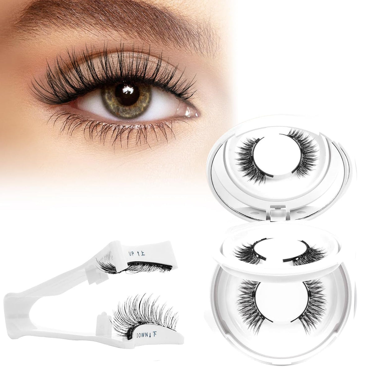 Higu clace Magnetic Eyelashes Kit with applicator and mirror