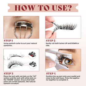 Higu clace magnetic eyelashes packaging front view