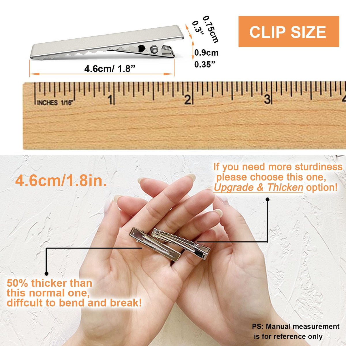 HiJeaton Hair Clips 150Pcs in packaging