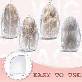 Hillban wig storage bags being used for travel