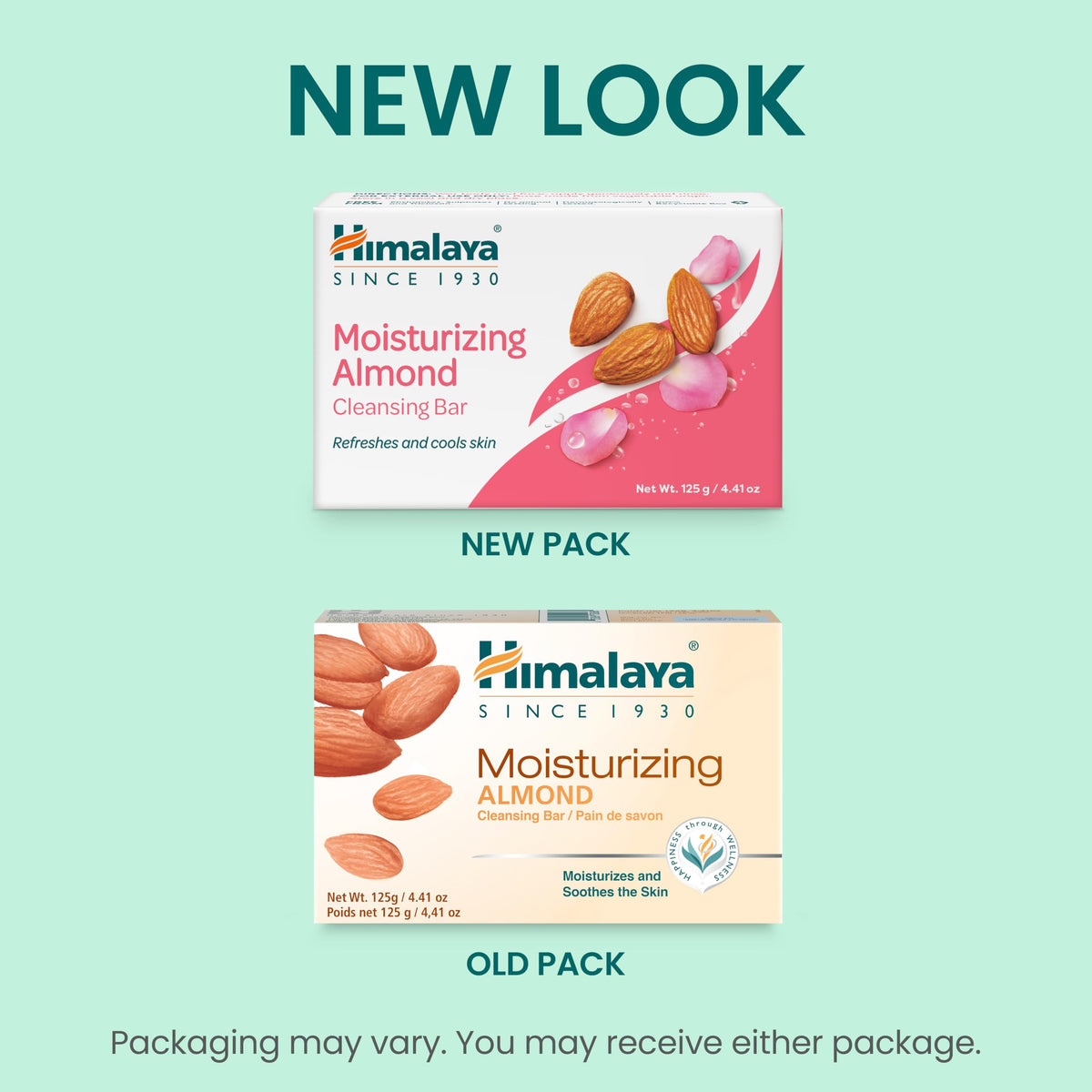Himalaya Moisturizing Almond Cleansing Bar Soap packaging