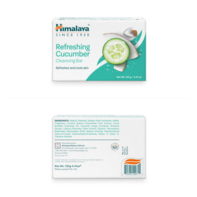 Himalaya Refreshing Cucumber Cleansing Bar Soap in a bathroom setting