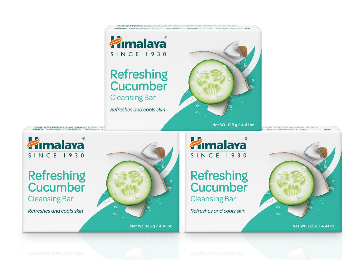 Himalaya Refreshing Cucumber Cleansing Bar Soap packaging front view