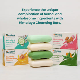 Himalaya Refreshing Cucumber Cleansing Bar Soap stacked view