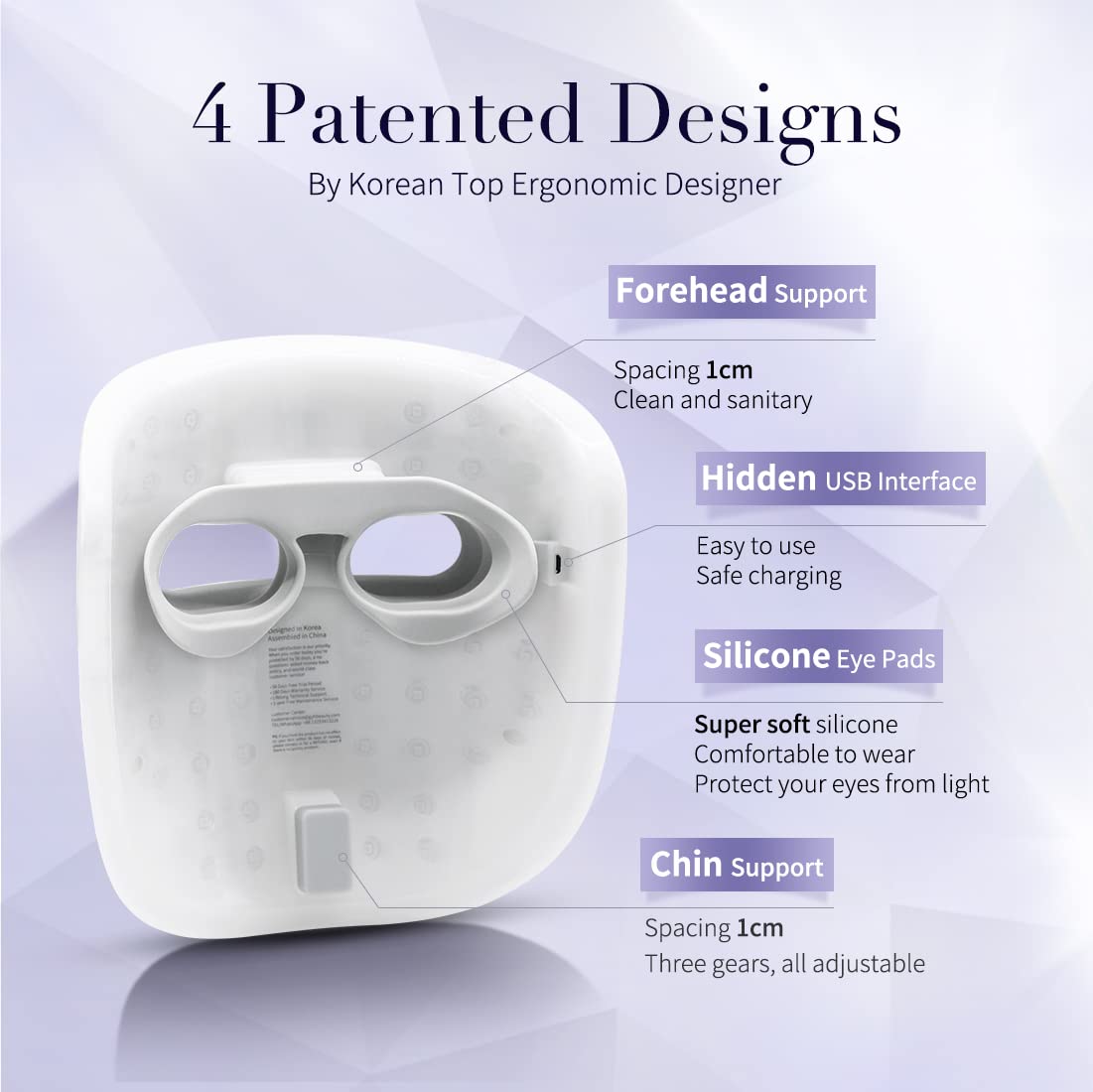 HIME SAMA LED Face Mask packaging with product details
