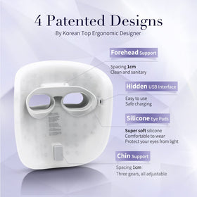 HIME SAMA LED Face Mask side view with control button
