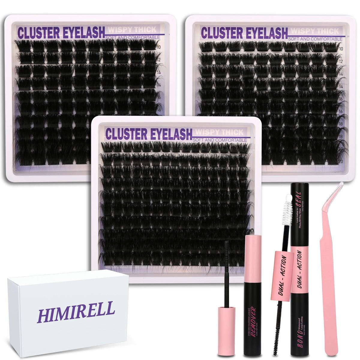 Himirell Lashes Clusters Kit 350Pcs front view
