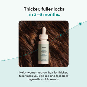 HIMS & HERS Hair Regrowth 2% Minoxidil foam application
