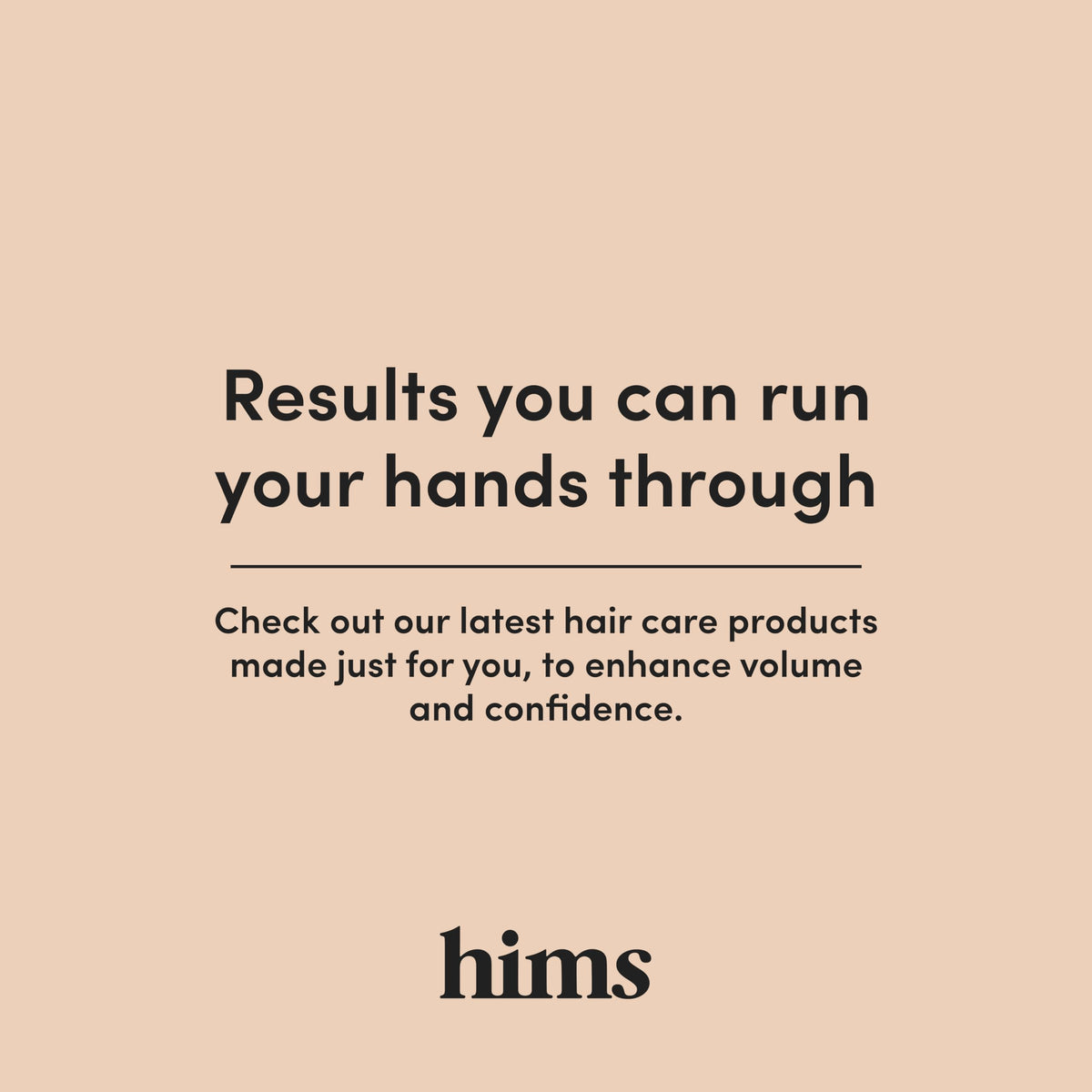 HIMS & HERS Minoxidil 5% solution with hair care products