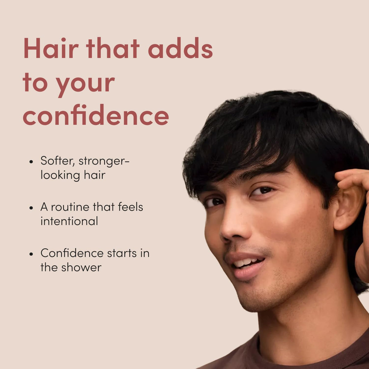 HIMS & HERS Thick Fix Shampoo and Conditioner lifestyle scene