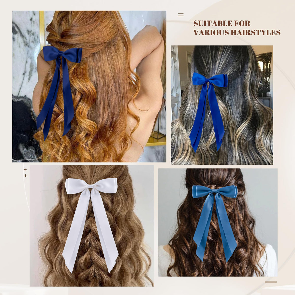 hisial Hair Bows Clips in packaging