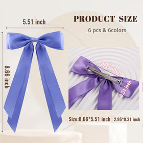 hisial hair clips showing double-layer bow design