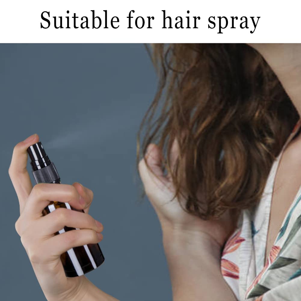 hmaimas 2oz amber glass spray bottle with secure closure valve