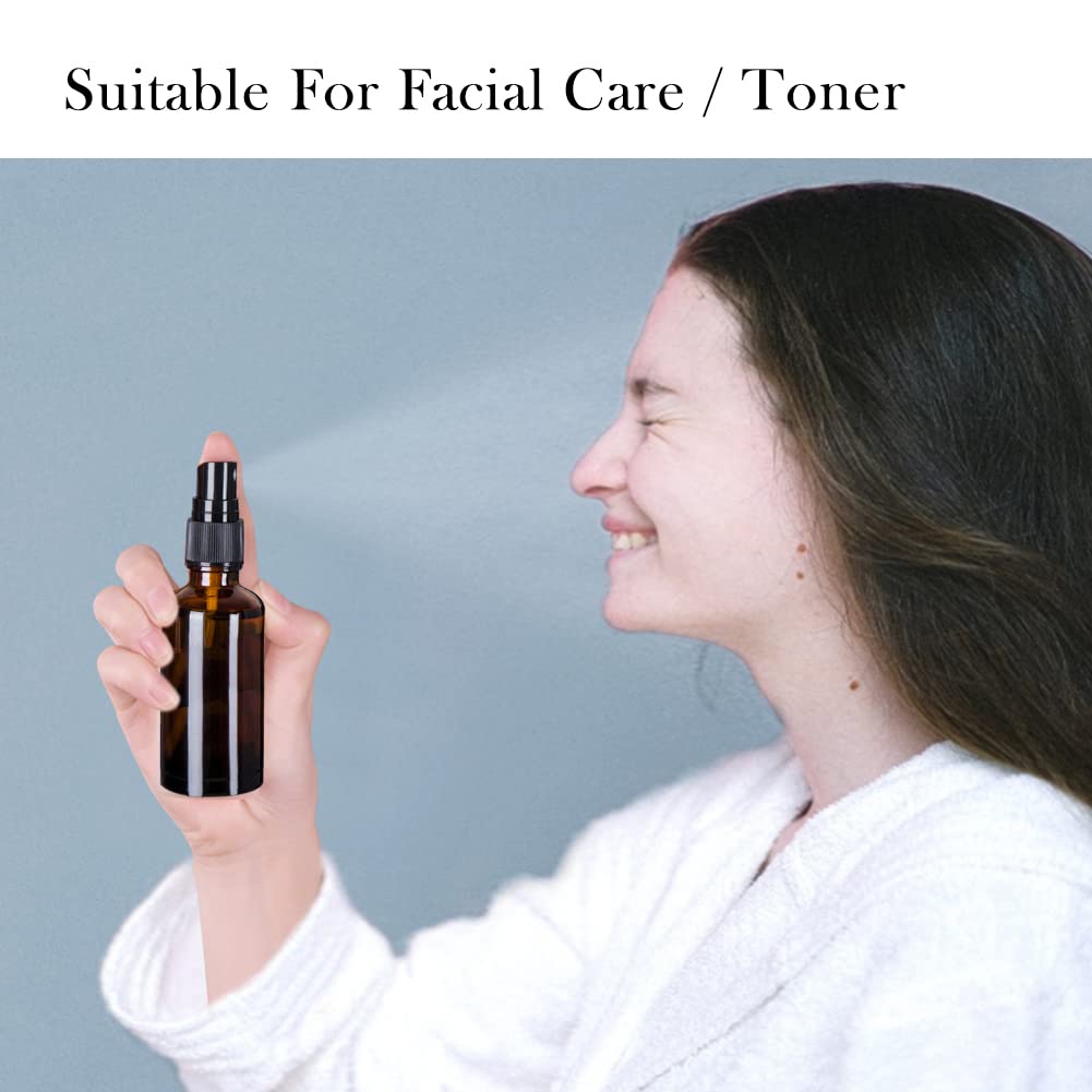 hmaimas 2oz amber glass spray bottles used for hair styling