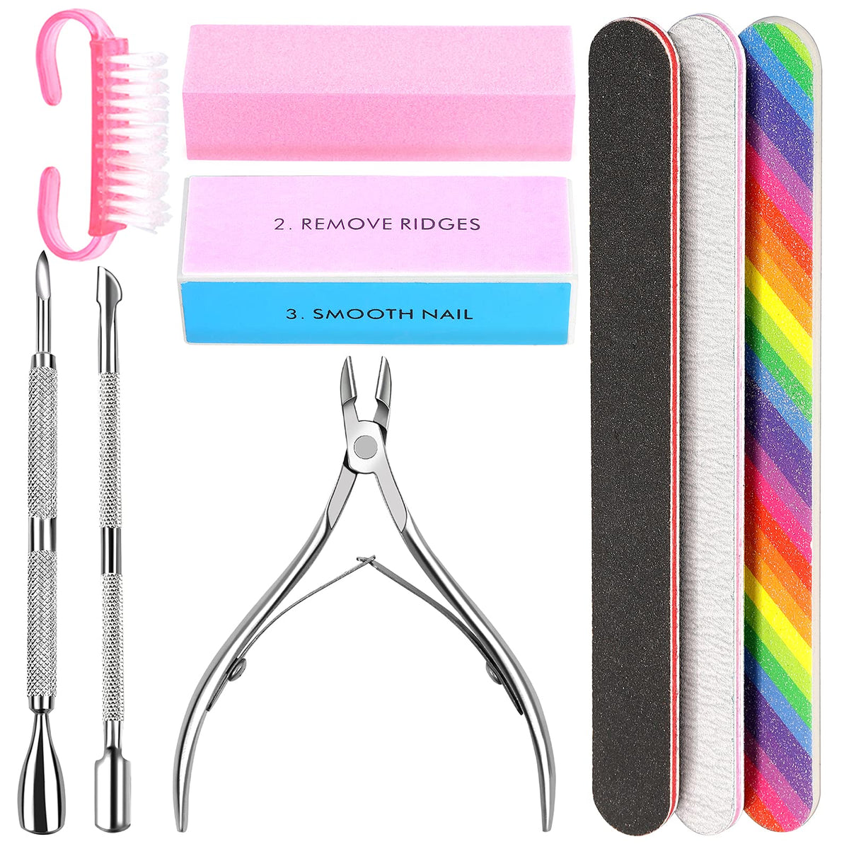 HNYYZL Nail File and Buffer Set including files and buffers